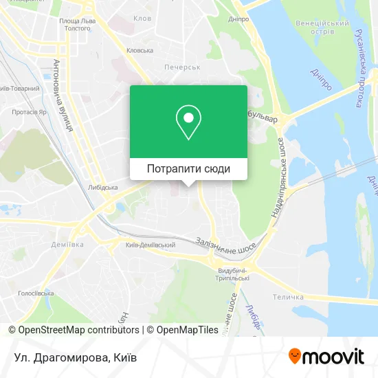 Карта Ул. Драгомирова