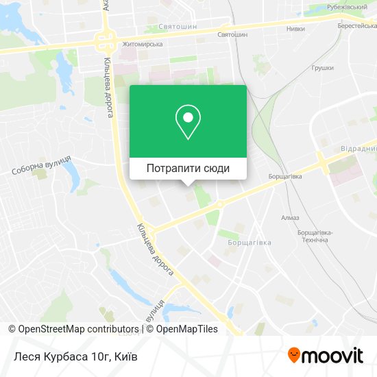 Карта Леся Курбаса 10г