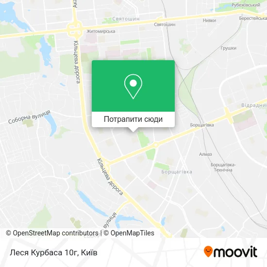 Карта Леся Курбаса 10г