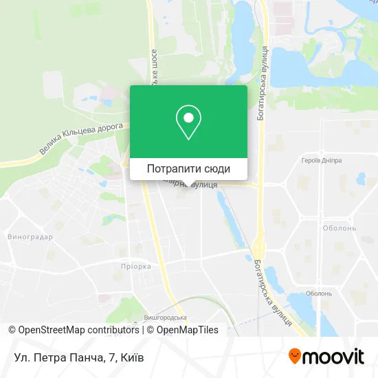 Карта Ул. Петра Панча, 7