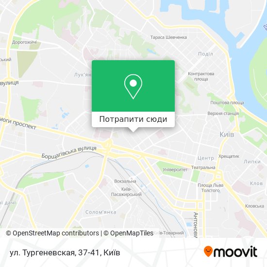 Карта ул. Тургеневская, 37-41