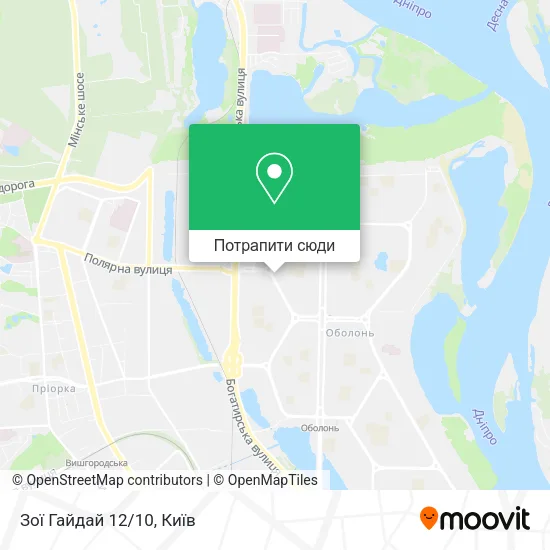 Карта Зої Гайдай 12/10