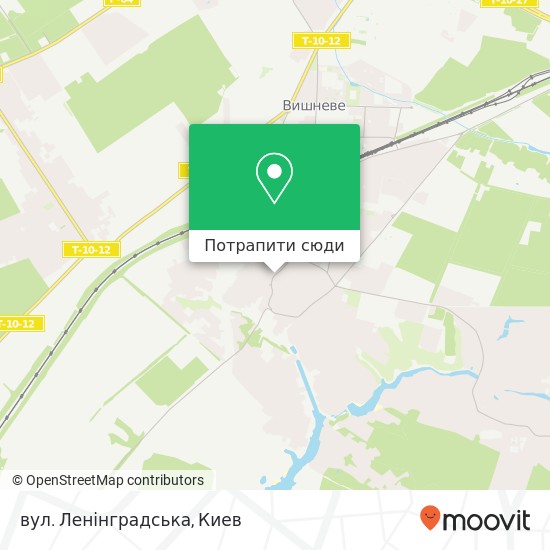 Карта вул. Ленінградська