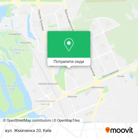 Карта вул. Жмаченка 20