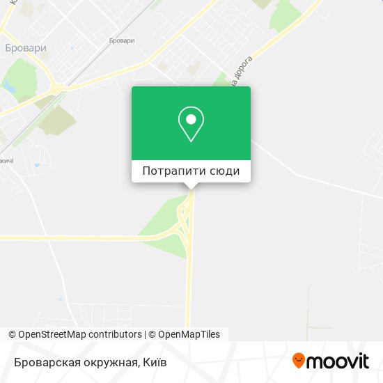 Карта Броварская окружная