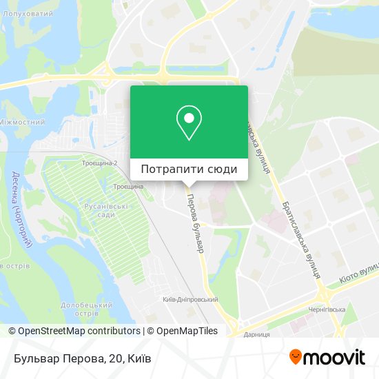 Карта Бульвар Перова, 20