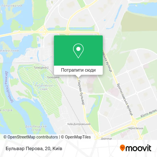 Карта Бульвар Перова, 20