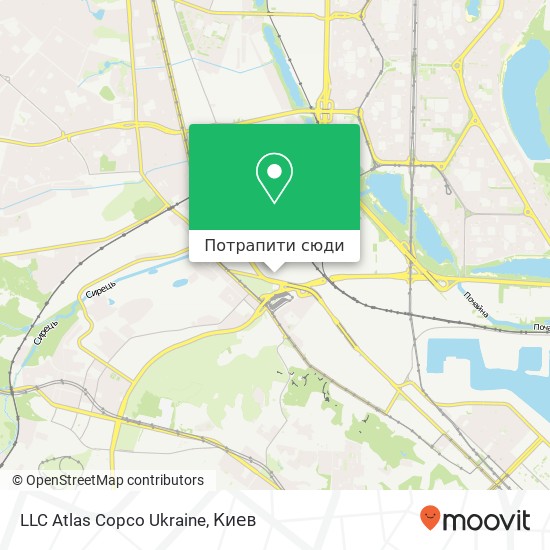 Карта LLC Atlas Copco Ukraine