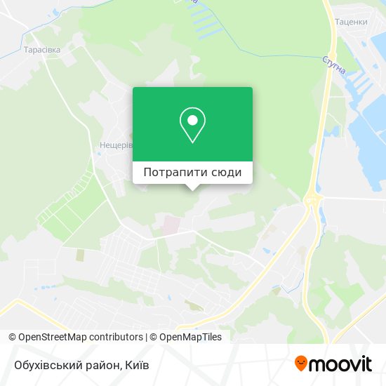 Карта Обухівський район