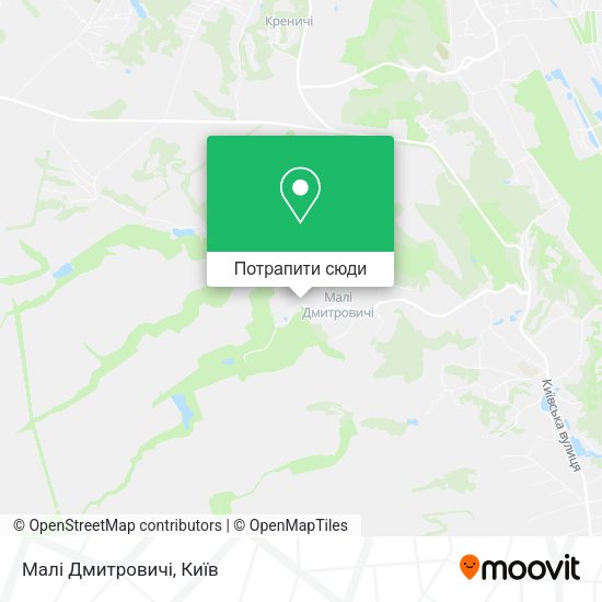 Карта Малі Дмитровичі