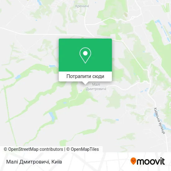 Карта Малі Дмитровичі