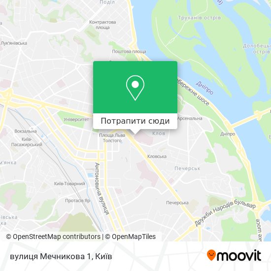 Карта вулиця Мечникова 1