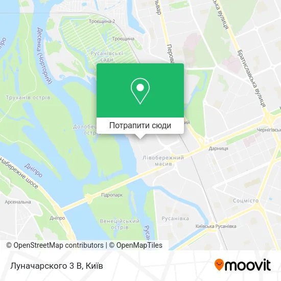 Карта Луначарского 3 В