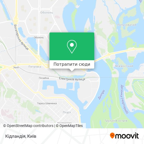 Карта Кідландія