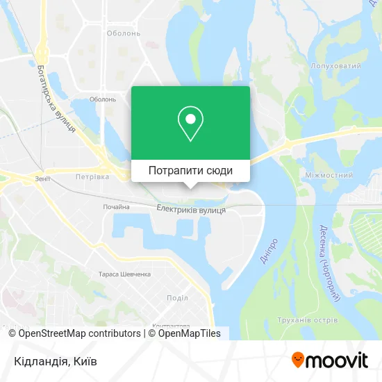 Карта Кідландія