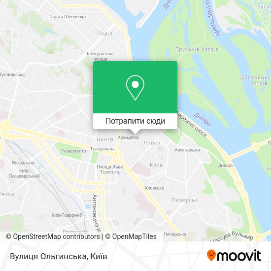 Карта Вулиця Ольгинська