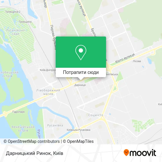 Карта Дарницький Ринок