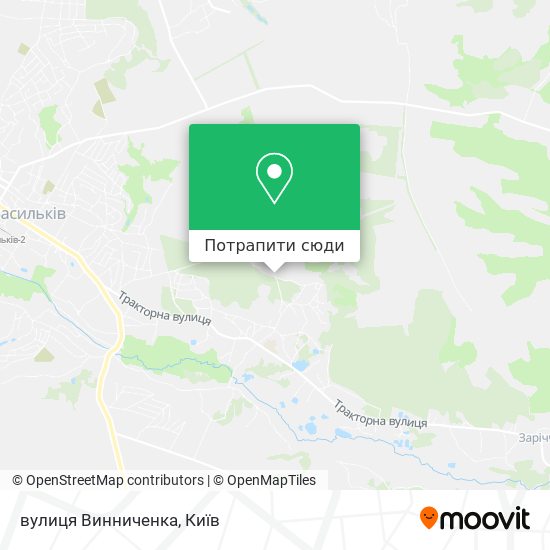 Карта вулиця Винниченка