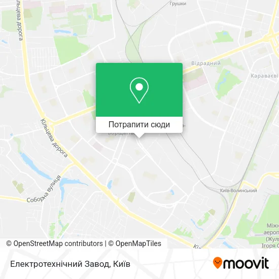 Карта Електротехнічний Завод