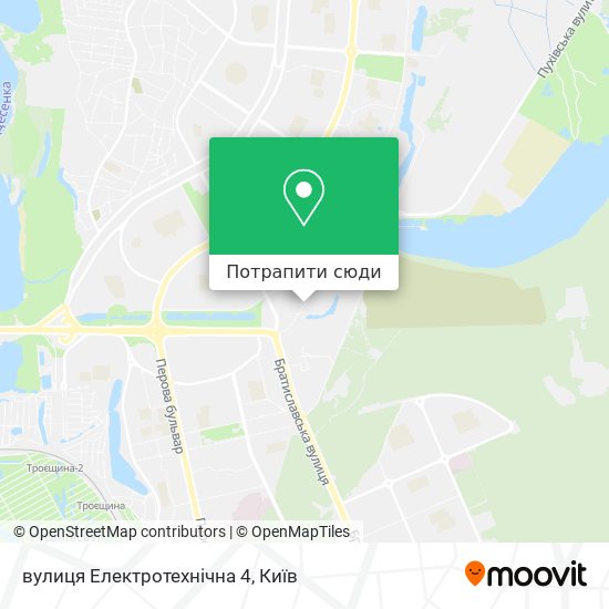 Карта вулиця Електротехнічна 4