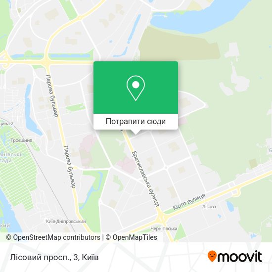 Карта Лісовий просп., 3