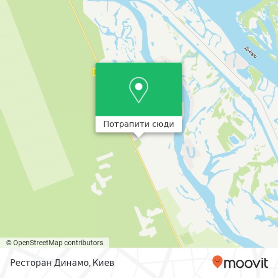 Карта Ресторан Динамо