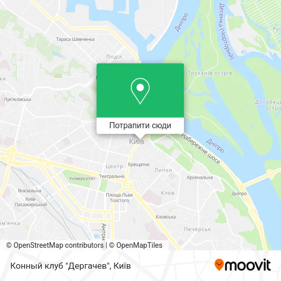 Карта Конный клуб "Дергачев"