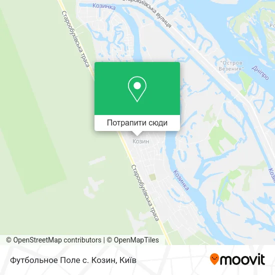 Карта Футбольное Поле с. Козин