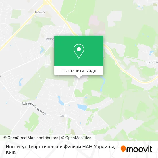Карта Институт Теоретической Физики НАН Украины