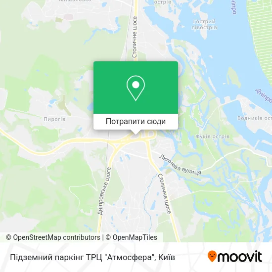 Карта Підземний паркінг ТРЦ "Атмосфера"