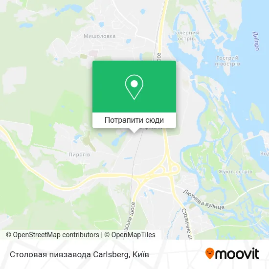 Карта Столовая пивзавода Carlsberg