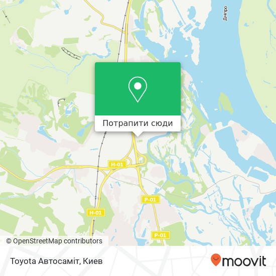 Карта Toyota Автосаміт