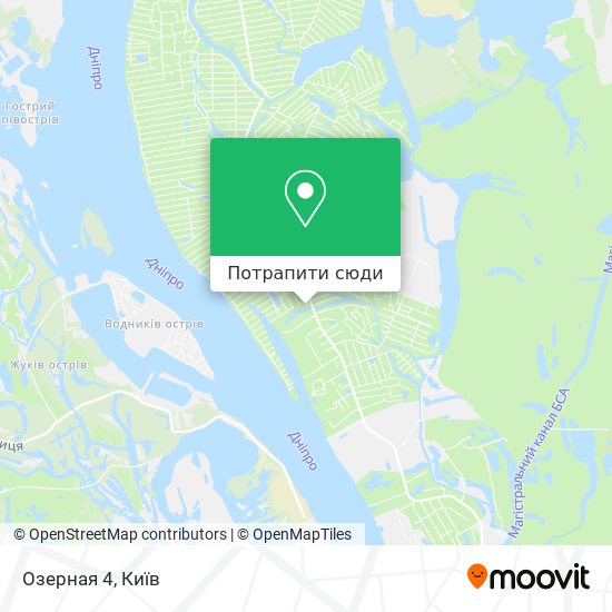 Карта Озерная 4