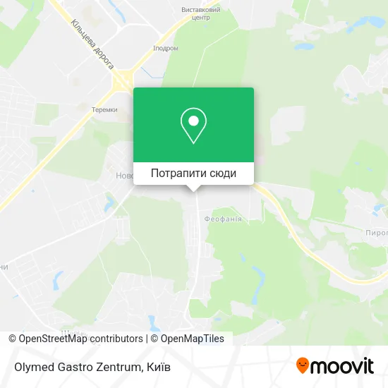 Карта Olymed Gastro Zentrum
