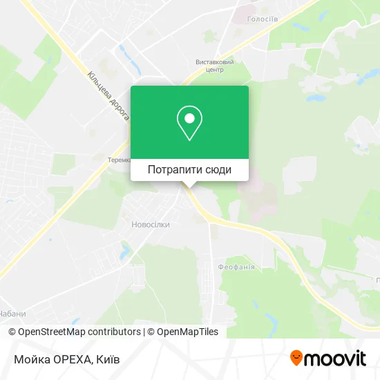 Карта Мойка ОРЕХА