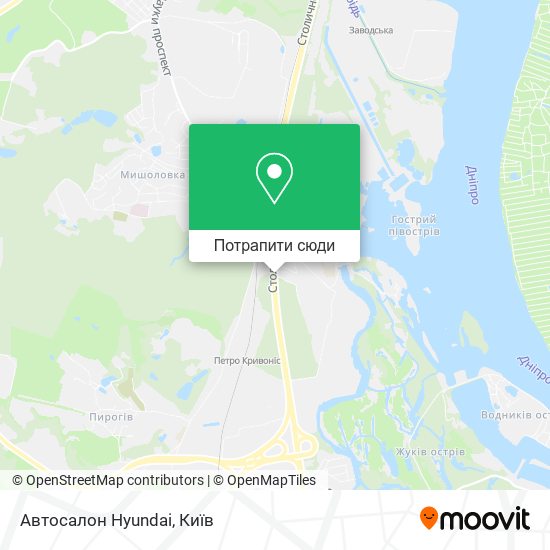 Карта Автосалон Hyundai
