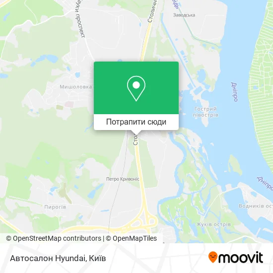Карта Автосалон Hyundai