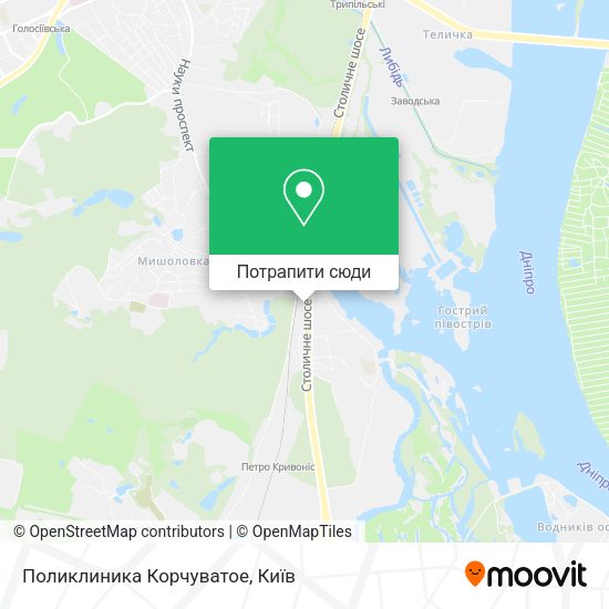 Карта Поликлиника Корчуватое
