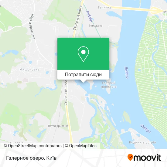 Карта Галерное озеро