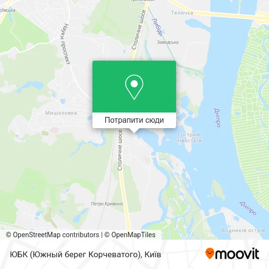 Карта ЮБК (Южный берег Корчеватого)