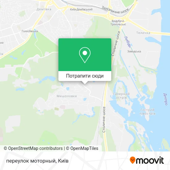 Карта переулок моторный