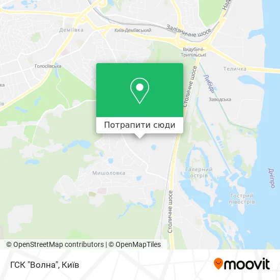 Карта ГСК "Волна"