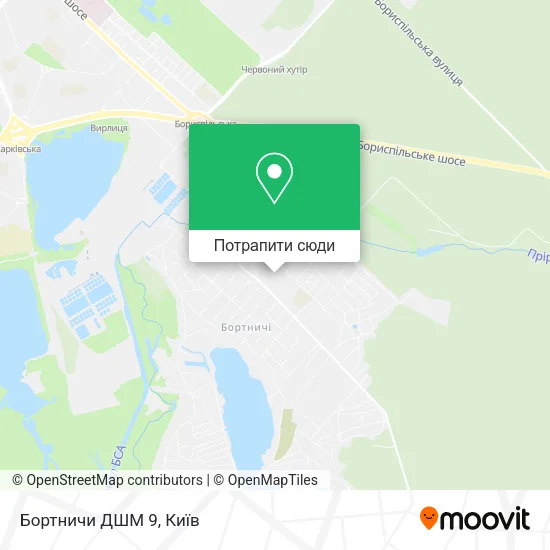 Карта Бортничи ДШМ 9