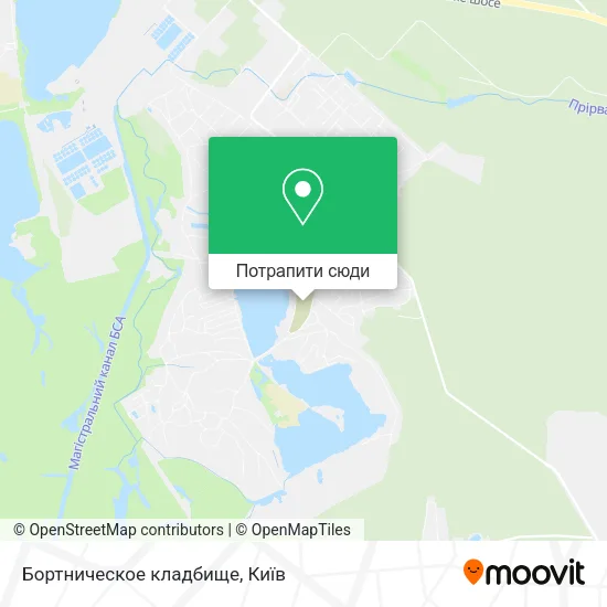 Карта Бортническое кладбище