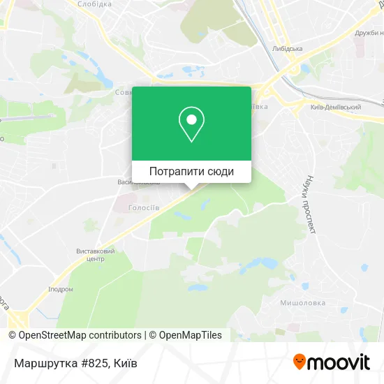 Карта Маршрутка #825