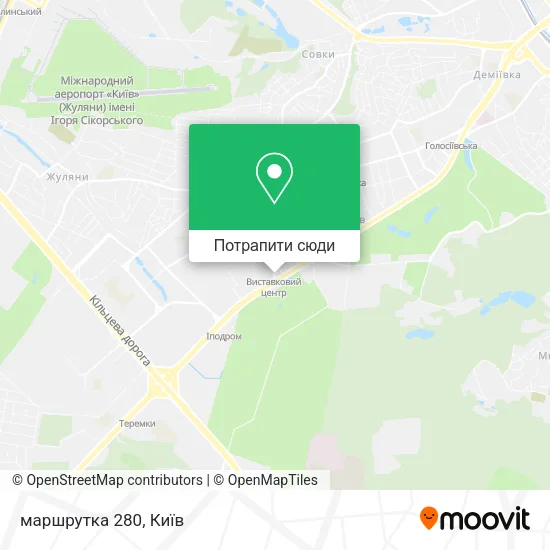 Карта маршрутка 280