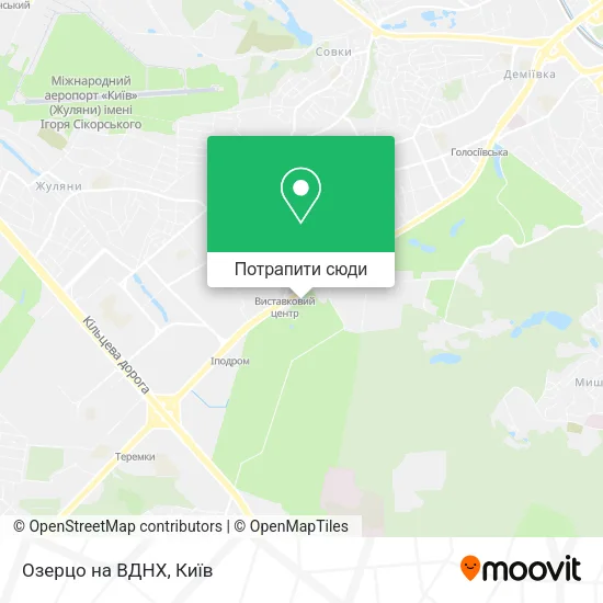 Карта Озерцо на ВДНХ