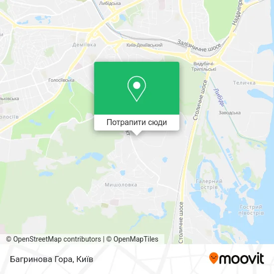 Карта Багринова Гора