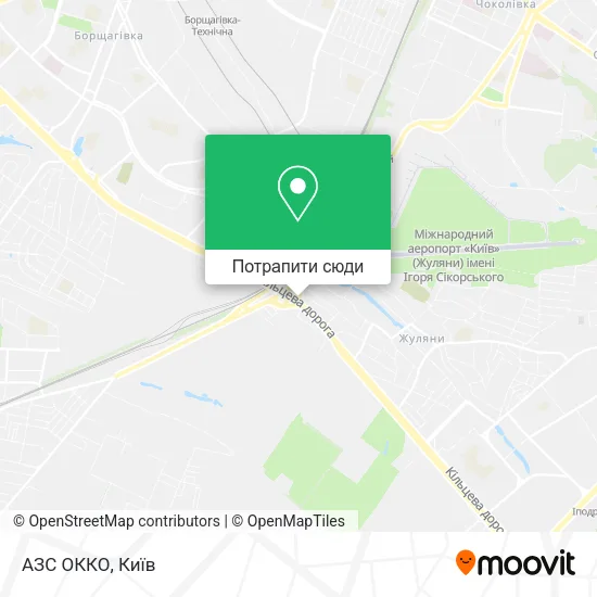 Карта АЗС ОККО