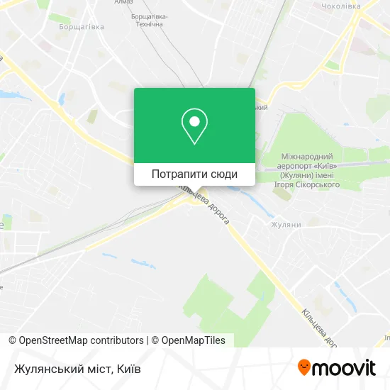 Карта Жулянський мiст